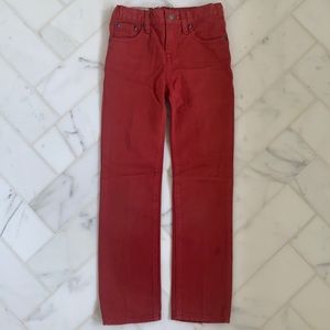 Polo Ralph Lauren red jeans - boys size 6 skinny